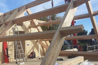 Lariks dakconstructie