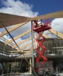 Montage gelamineerde spanten Badhoevedorp.